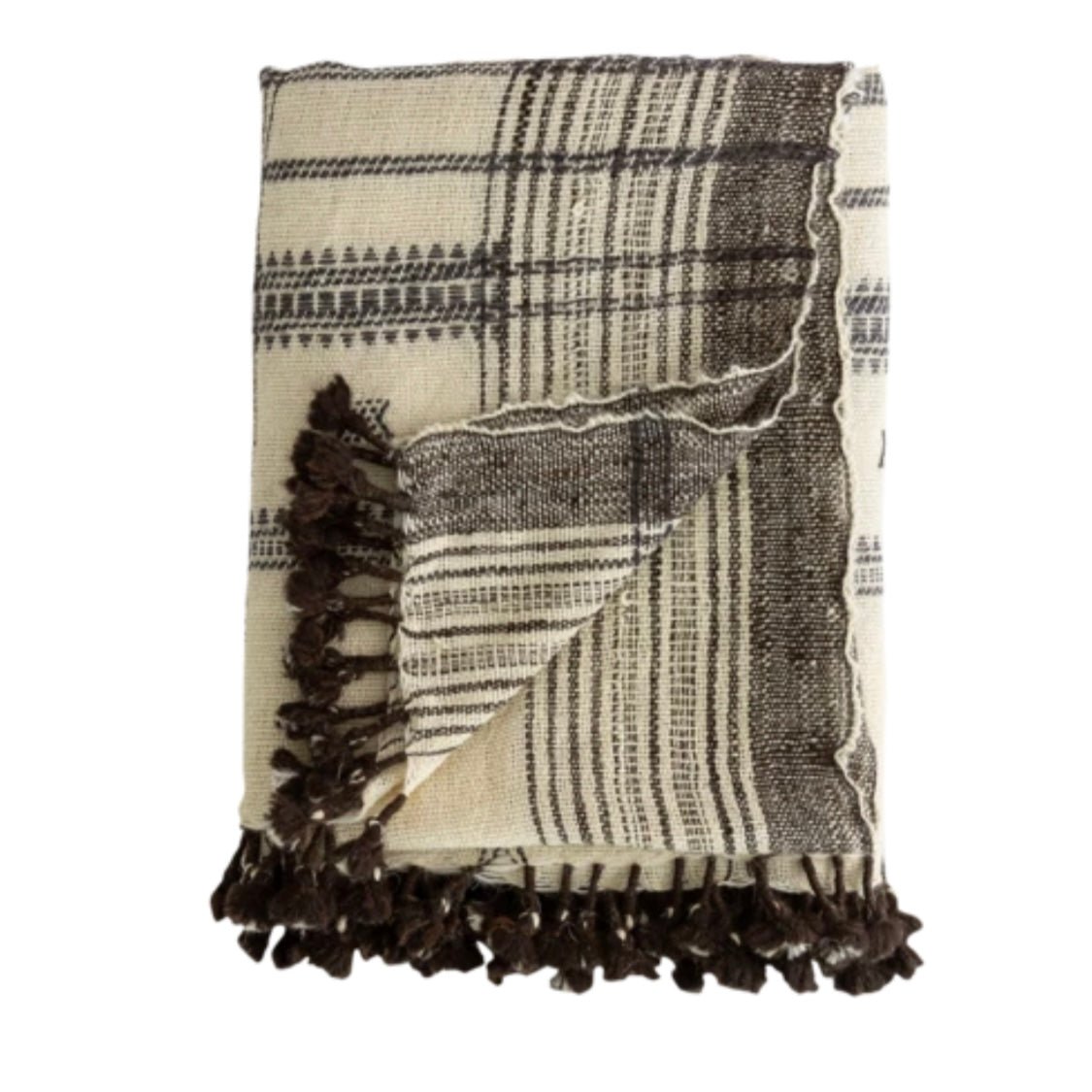 Aisha Indian Wool Throw Blanket Hauslife