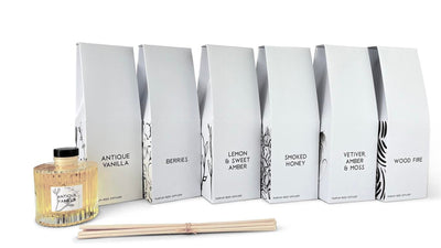 170ml Ribbed Glass Reed Diffusers - Hauslife