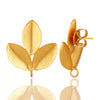 18K Gold Leaf Stud Earrings - Hauslife