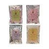 4pc Bath Salts Pouches Set - Palmarosa, Lavender, Lime, Rose - Hauslife