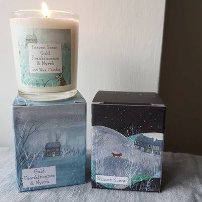 Christmas Illustrated Candles - Hauslife