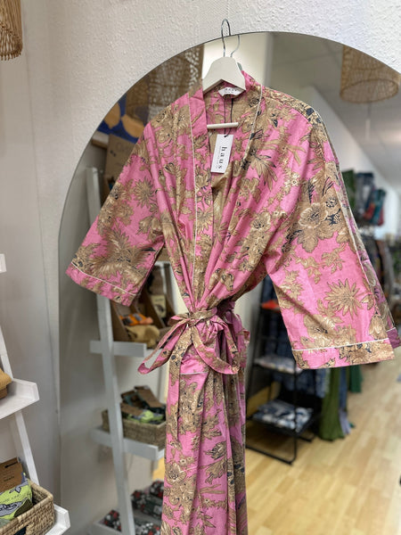 Cotton Kimono - Pink Toile de Jouy - Hauslife