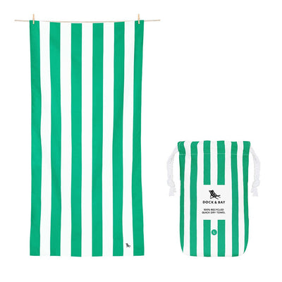 Dock & Bay Quick Dry Towels - Cabana - Cancun Green - Hauslife