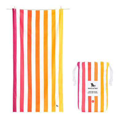 Dock & Bay Quick Dry Towels - Summer - Peach Sunrise - Hauslife