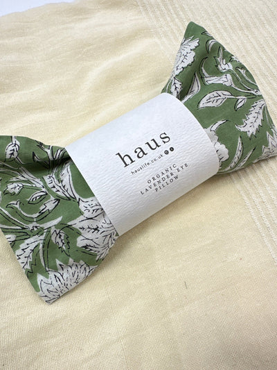 Eye Pillow - Green Block Print - Hauslife