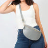 Genuine Italian Leather Half Moon Crossbody Bag - Hauslife