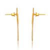 Hammered Double Disc Gold Earrings - Hauslife