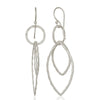 Hammered Silver Drop Earrings - Hauslife