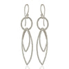 Hammered Silver Drop Earrings - Hauslife