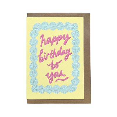 Happy Birthday Icing Card - Hauslife