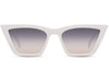 Klara Cat Eye Sunglasses - White - Hauslife