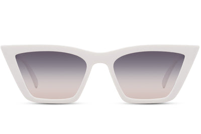 Klara Cat Eye Sunglasses - White - Hauslife