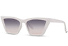 Klara Cat Eye Sunglasses - White - Hauslife