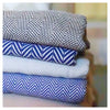 Large Herringbone Cotton Throw - Hauslife