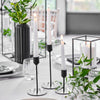 Matt Black Candle Holders - 3pk - Hauslife