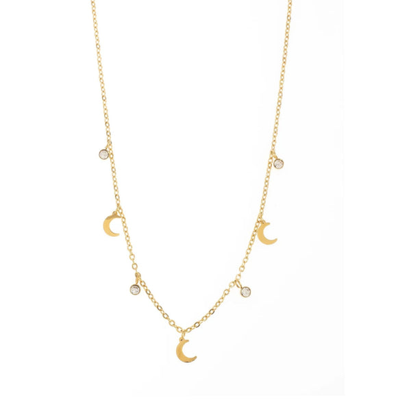 Moons & Zirconia Necklace - Hauslife