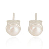 Natural Pearl & Sterling Silver Stud Earrings - Hauslife