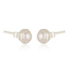 Natural Pearl & Sterling Silver Stud Earrings - Hauslife