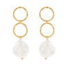 Peal Circle Drop Earrings - Hauslife