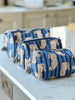 Quilted Cotton Washbag - Blue Cheetah - Hauslife