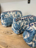 Quilted Cotton Washbag - Blue Chinoise - Hauslife