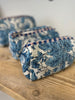 Quilted Cotton Washbag - Blue Chinoise - Hauslife