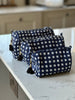 Quilted Cotton Washbag - Blue Gingham - Hauslife