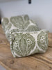 Quilted Cotton Washbag - Green Paisley - Hauslife