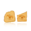 Rough Cut Moonstone Gold Earrings - Hauslife