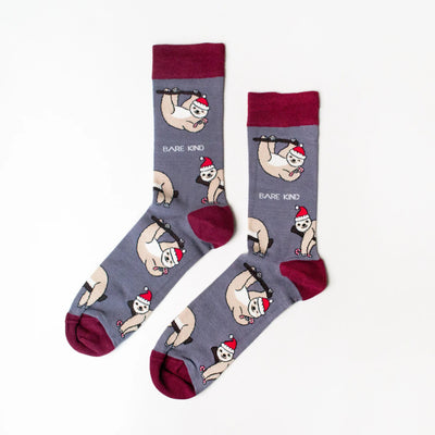 Save The Sloths Christmas Bamboo Socks - Hauslife