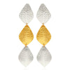 Triple Silver & Gold Leaf Earrings - Hauslife