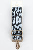 Two Tone Animal Print Bag Strap in Blue - Hauslife