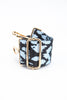 Two Tone Animal Print Bag Strap in Blue - Hauslife