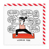 Worrier Pose Square Greeting Card - Hauslife